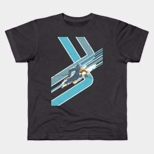 Retro Ski Slopeside Poster Kids T-Shirt